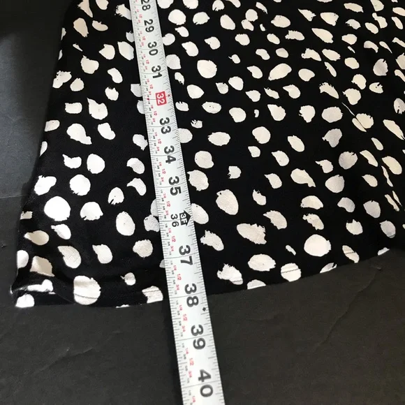 NWT Loft dress size L short sleeve black white - Picture 5 of 7